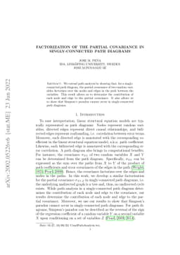 Factorization of the Partial Covariance in Singly-Connected Path
  Diagrams