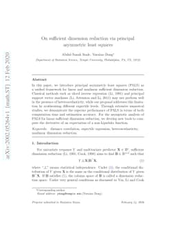 On sufficient dimension reduction via principal asymmetric least squares