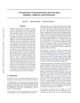 A Second look at Exponential and Cosine Step Sizes: Simplicity,
  Adaptivity, and Performance
