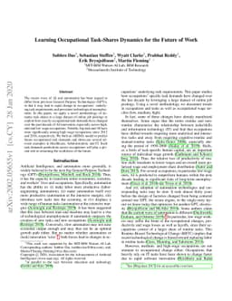 Learning Occupational Task-Shares Dynamics for the Future of Work