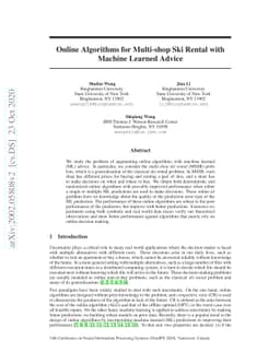 Online Algorithms for Multi-shop Ski Rental with Machine Learned Advice