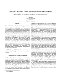 Attentive Item2Vec: Neural Attentive User Representations