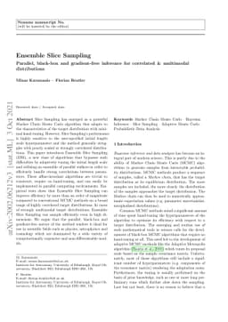 Ensemble Slice Sampling: Parallel, black-box and gradient-free inference
  for correlated & multimodal distributions