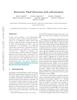 Electricity Theft Detection with self-attention