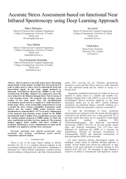 Accurate Stress Assessment based on functional Near Infrared
  Spectroscopy using Deep Learning Approach