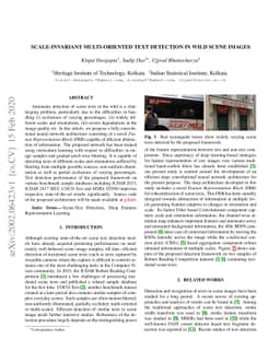 Scale-Invariant Multi-Oriented Text Detection in Wild Scene Images