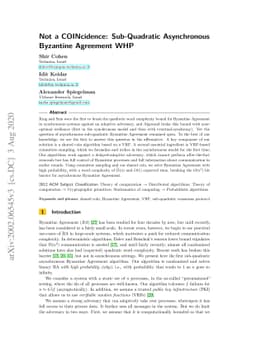 Not a COINcidence: Sub-Quadratic Asynchronous Byzantine Agreement WHP