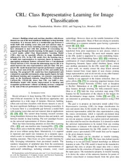 CRL: Class Representative Learning for Image Classification