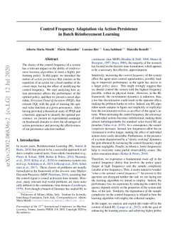 Control Frequency Adaptation via Action Persistence in Batch
  Reinforcement Learning