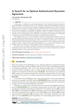 In Search for an Optimal Authenticated Byzantine Agreement