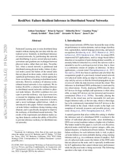 ResiliNet: Failure-Resilient Inference in Distributed Neural Networks