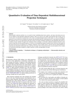 Quantitative Evaluation of Time-Dependent Multidimensional Projection
  Techniques