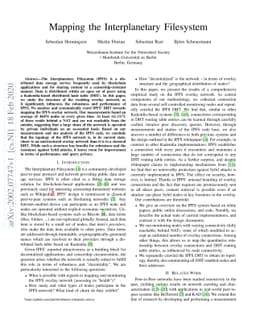 Mapping the Interplanetary Filesystem