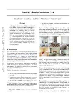 LocoGAN -- Locally Convolutional GAN