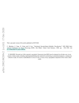 Variational Encoder-based Reliable Classification