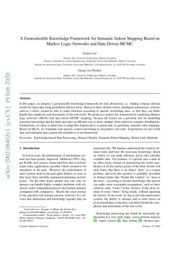 A Generalizable Knowledge Framework for Semantic Indoor Mapping Based on
  Markov Logic Networks and Data Driven MCMC