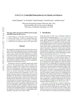 CopyCat: Controlled Instruction-Level Attacks on Enclaves
