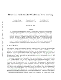Structured Prediction for Conditional Meta-Learning