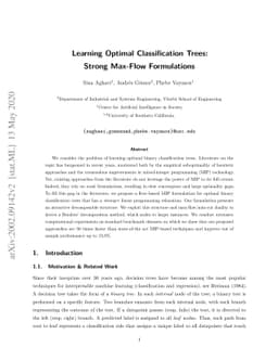 Learning Optimal Classification Trees: Strong Max-Flow Formulations