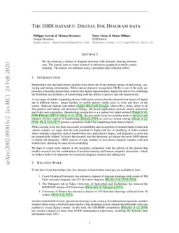 The DIDI dataset: Digital Ink Diagram data