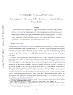 Stochastic Normalizing Flows