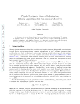 Private Stochastic Convex Optimization: Efficient Algorithms for
  Non-smooth Objectives