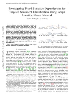 Investigating Typed Syntactic Dependencies for Targeted Sentiment
  Classification Using Graph Attention Neural Network
