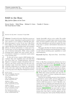 BAD to the Bone: Big Active Data at its Core