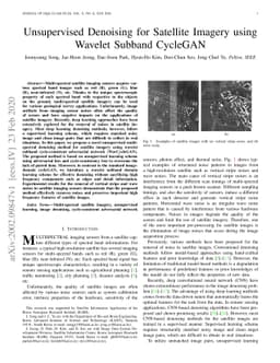 Unsupervised Denoising for Satellite Imagery using Wavelet Subband
  CycleGAN