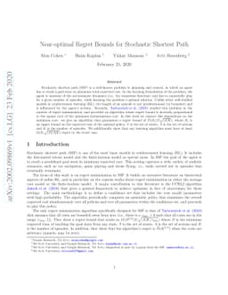 Near-optimal Regret Bounds for Stochastic Shortest Path