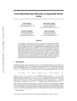 Generalized Bayesian Filtering via Sequential Monte Carlo