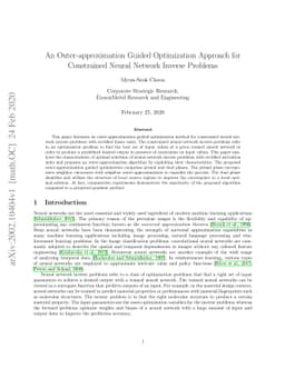 An Outer-approximation Guided Optimization Approach for Constrained
  Neural Network Inverse Problems