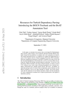Resources for Turkish Dependency Parsing: Introducing the BOUN Treebank
  and the BoAT Annotation Tool