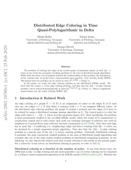 Distributed Edge Coloring in Time Quasi-Polylogarithmic in Delta