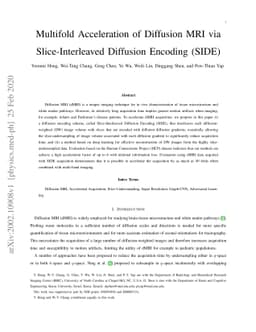 Multifold Acceleration of Diffusion MRI via Slice-Interleaved Diffusion
  Encoding (SIDE)