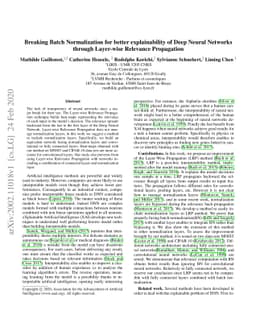 Breaking Batch Normalization for better explainability of Deep Neural
  Networks through Layer-wise Relevance Propagation