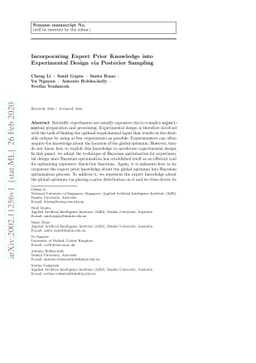 Incorporating Expert Prior Knowledge into Experimental Design via
  Posterior Sampling
