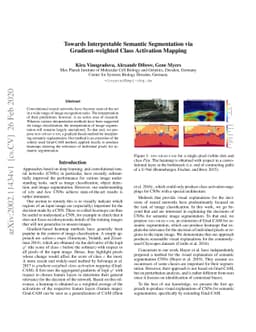Towards Interpretable Semantic Segmentation via Gradient-weighted Class
  Activation Mapping