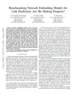 Benchmarking Network Embedding Models for Link Prediction: Are We Making
  Progress?