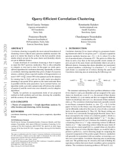 Query-Efficient Correlation Clustering