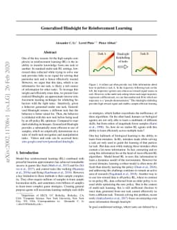 Generalized Hindsight for Reinforcement Learning