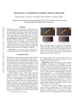 BBAND Index: A No-Reference Banding Artifact Predictor