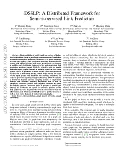 DSSLP: A Distributed Framework for Semi-supervised Link Prediction