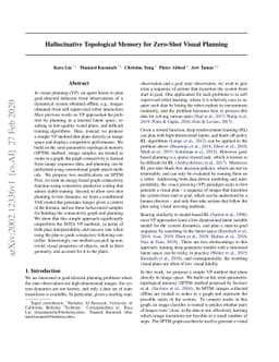Hallucinative Topological Memory for Zero-Shot Visual Planning