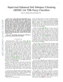 Supervised Enhanced Soft Subspace Clustering (SESSC) for TSK Fuzzy
  Classifiers