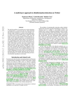 A multi-layer approach to disinformation detection on Twitter