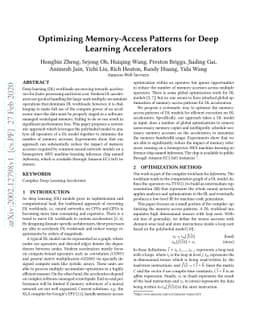 Optimizing Memory-Access Patterns for Deep Learning Accelerators