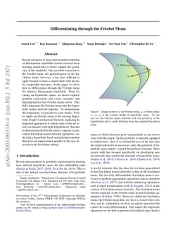 Differentiating through the Fréchet Mean