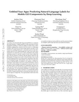 Unblind Your Apps: Predicting Natural-Language Labels for Mobile GUI
  Components by Deep Learning