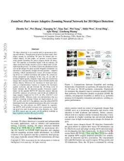 ZoomNet: Part-Aware Adaptive Zooming Neural Network for 3D Object
  Detection